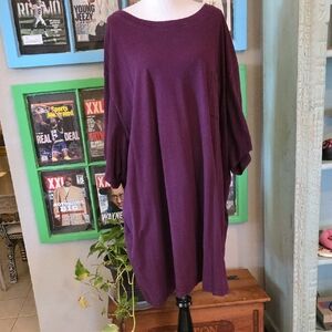 Purple Short Sleeve Tee with Relaxed Fit